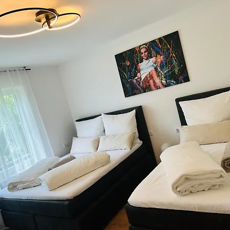 Kj Bis 10p-zentral-garten-wifi-parken-grill Apartament Augsburg